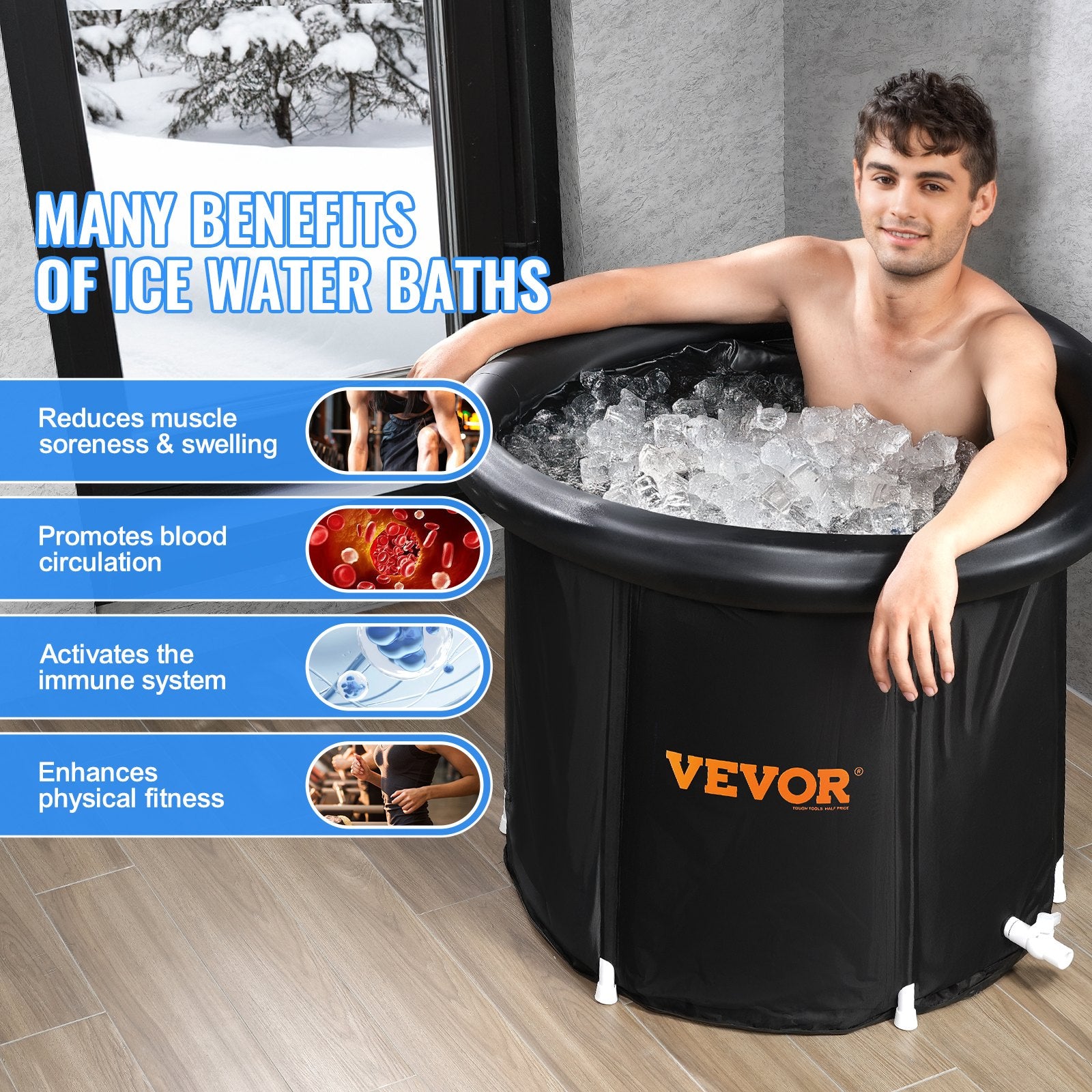 Portable Ice Bath Recovery Therapy Plunge