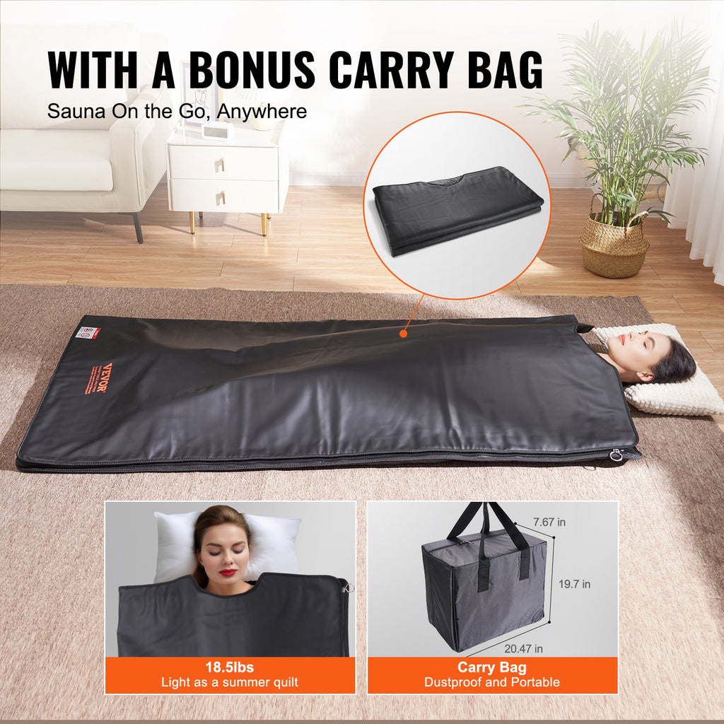 Vital Fold Sauna Blanket- for Detoxing, Relaxation, and weight loss!