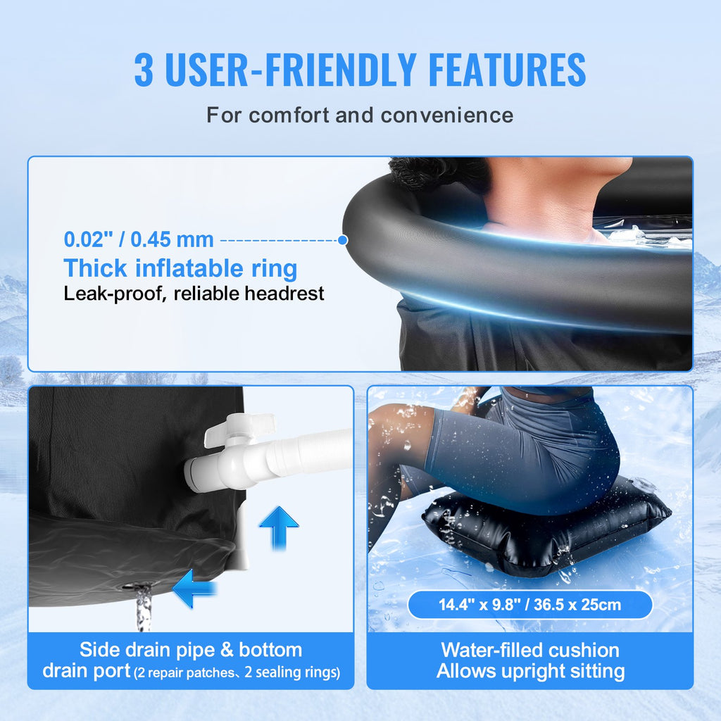 Portable Ice Bath Recovery Therapy Plunge