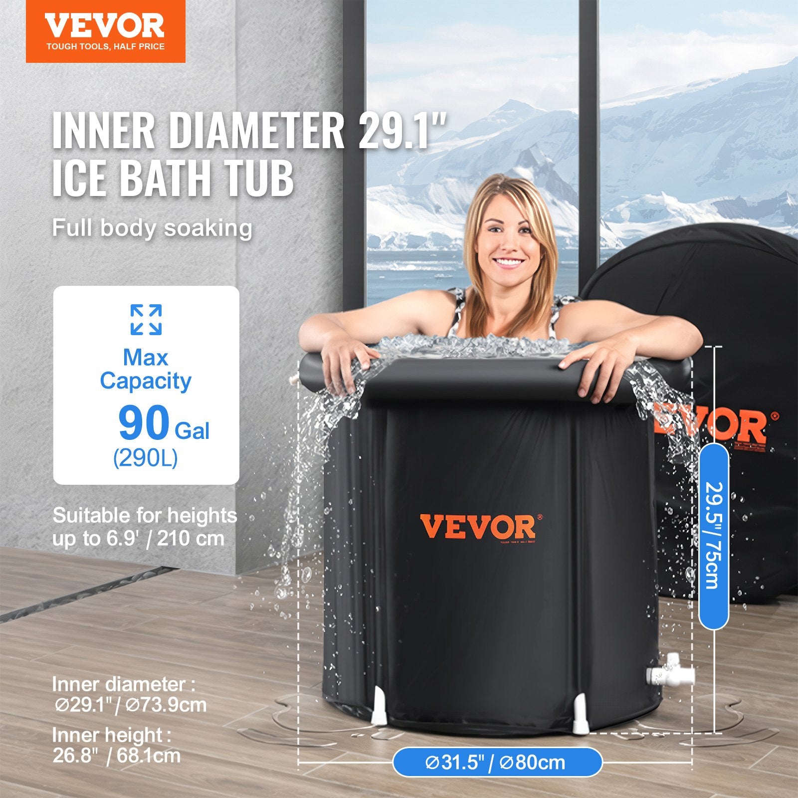 Portable Ice Bath Recovery Therapy Plunge